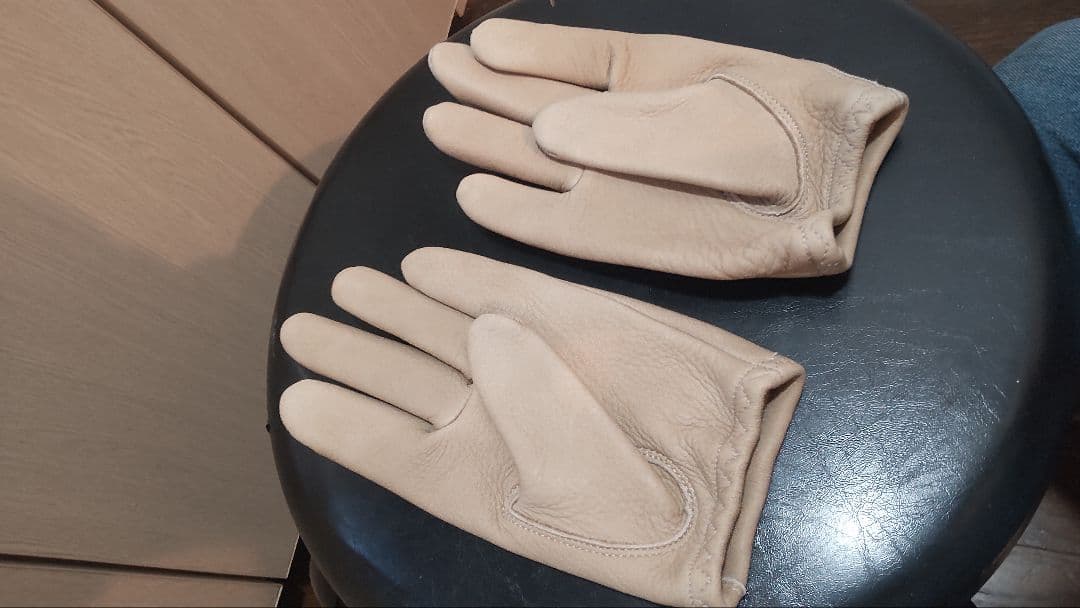 lampgloves shorty S グレージュ