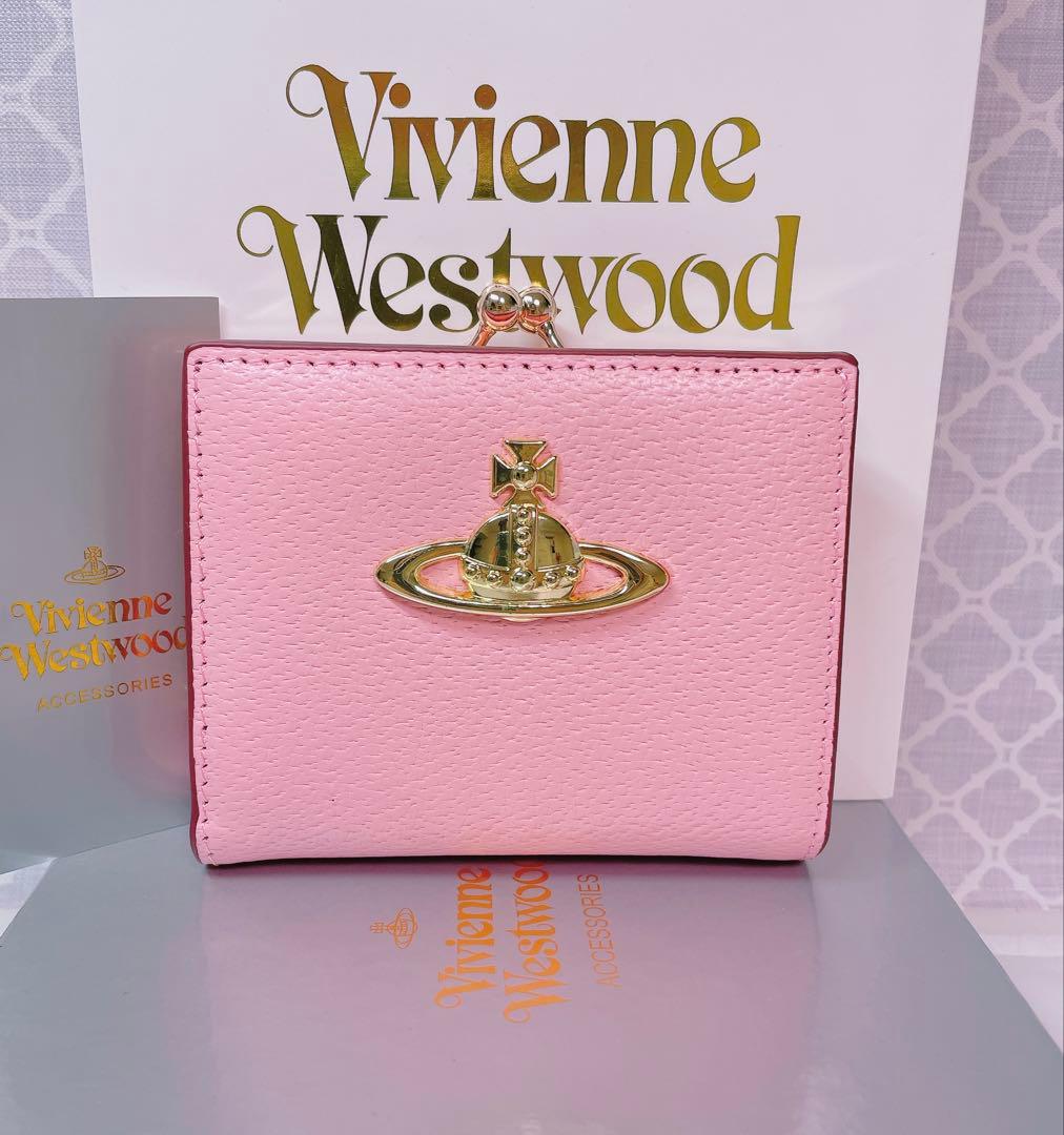 【可憐♡ショッパー付】新品 Vivienne Westwood 二折財布 ピンク