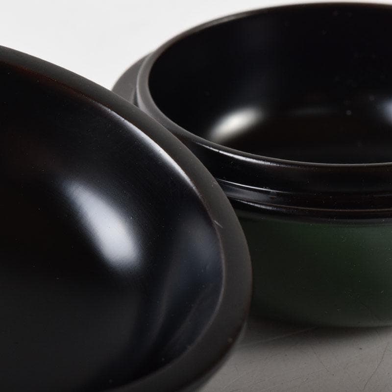 茶道具　塗師　辻石斎作　双鳥蒔絵　香合　共箱　V　8272