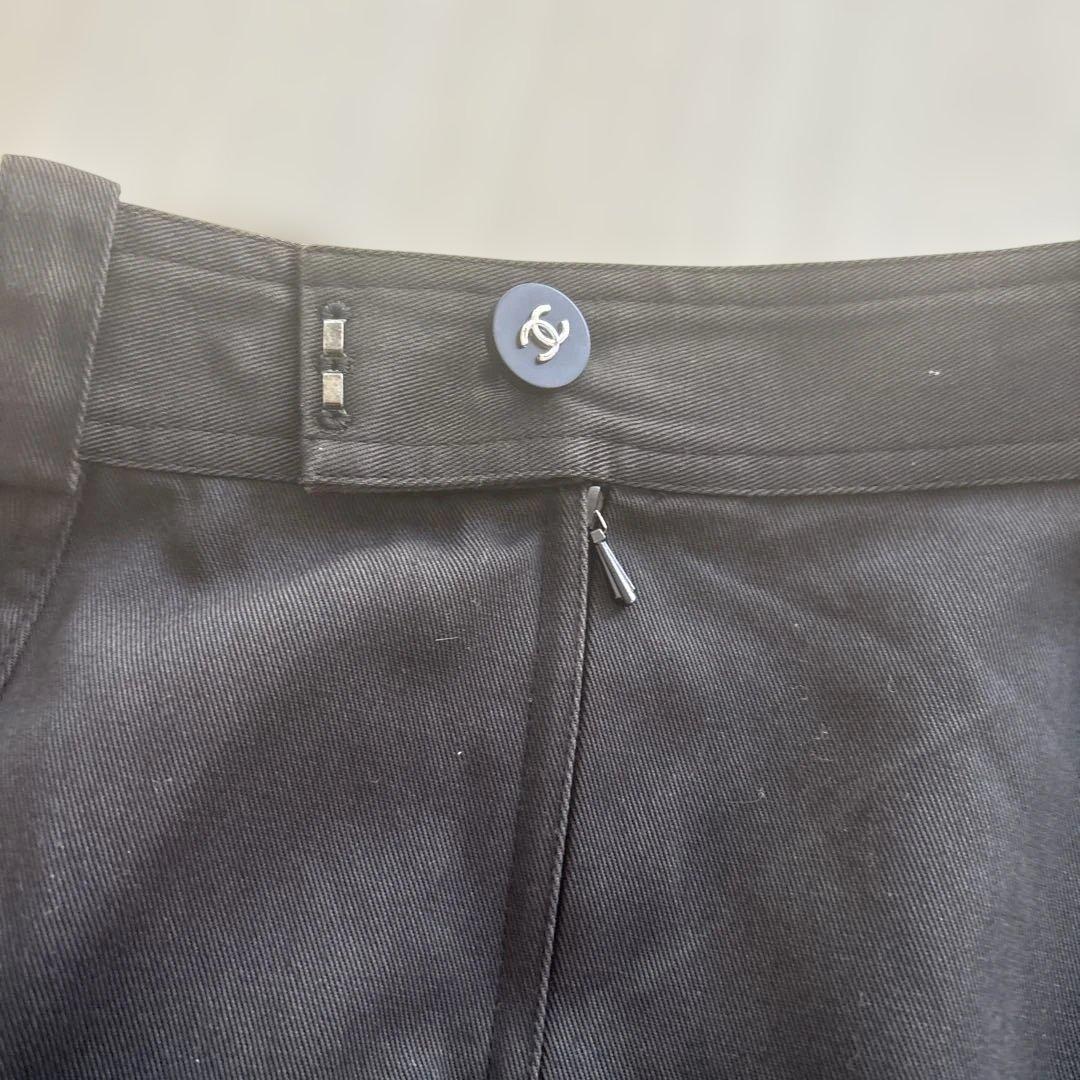 シャネル ロゴボタン タイトスカート