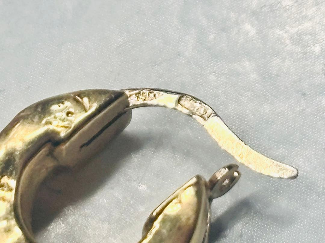 UNOAERRE ウノアエレ フープピアスK18YG