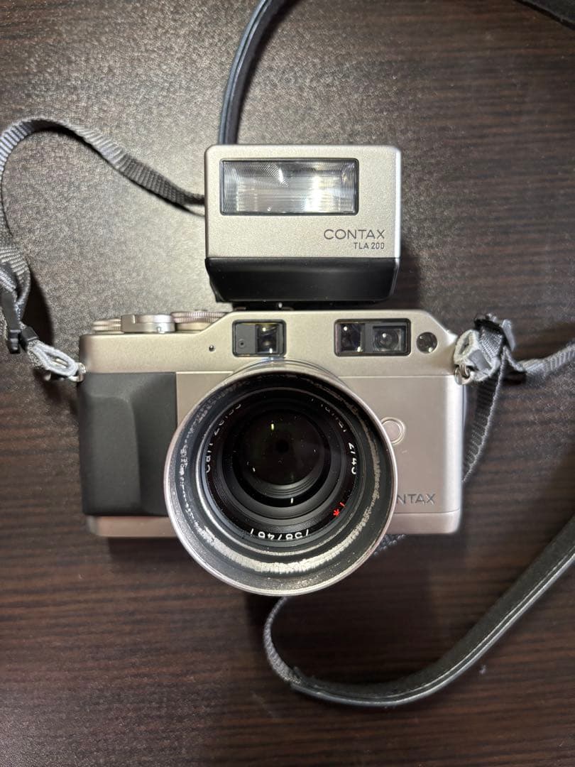 マ*ラ様 CONTAX G1＋45mm F2レンズ TLA 200フラッシュ、フ