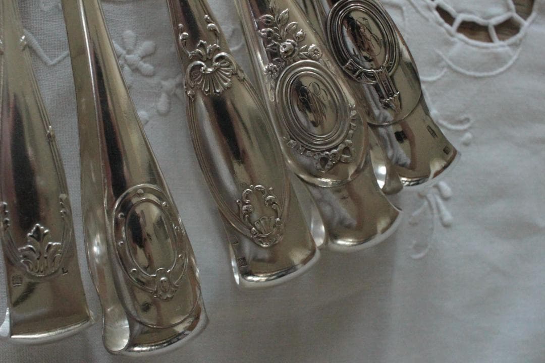 【A】シルバーコーティングのトング/野獣の足・フランスアンティーク