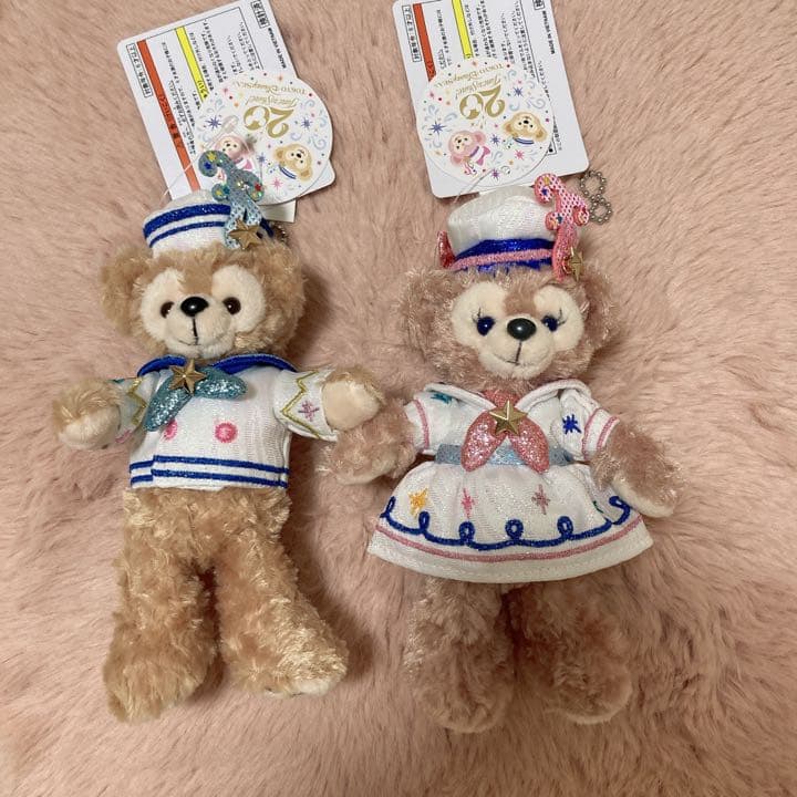 ディズニーシー20周年 ダッフィー シェリーメイ ぬいぐるみバッジ ぬいば