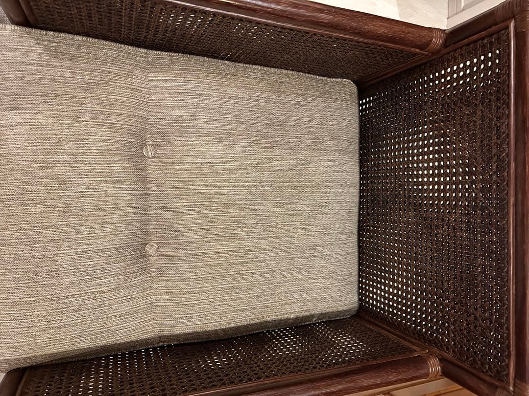 X*様 ※x　　　ミッドセンチュリー　カザマ　ラタン　リゾートソファチェア