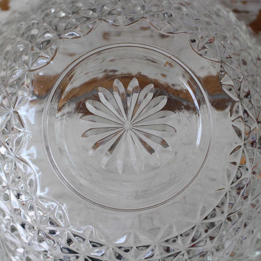 IKI-503 フランスアンティーク ガラス フルーツボウル フラワーベース