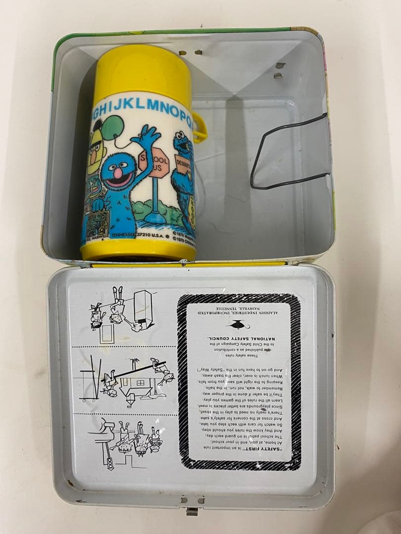 セサミストリート　ランチボックス水筒　ビンテージ