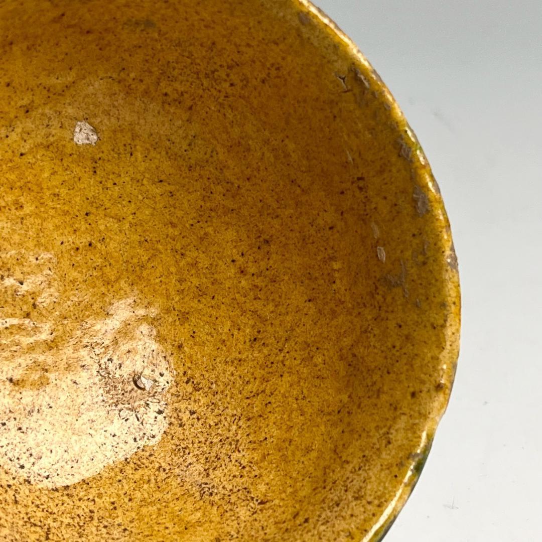 唐三彩陽刻花紋盌 唐時代 中国古玩 中国美術