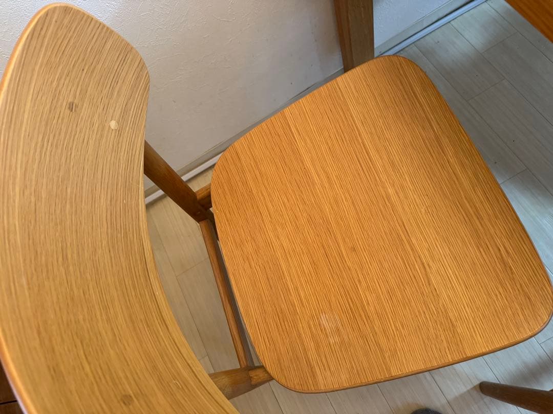 無印良品 ダイニングテーブルセット チェア オーク材 大阪 手渡し 期間限定