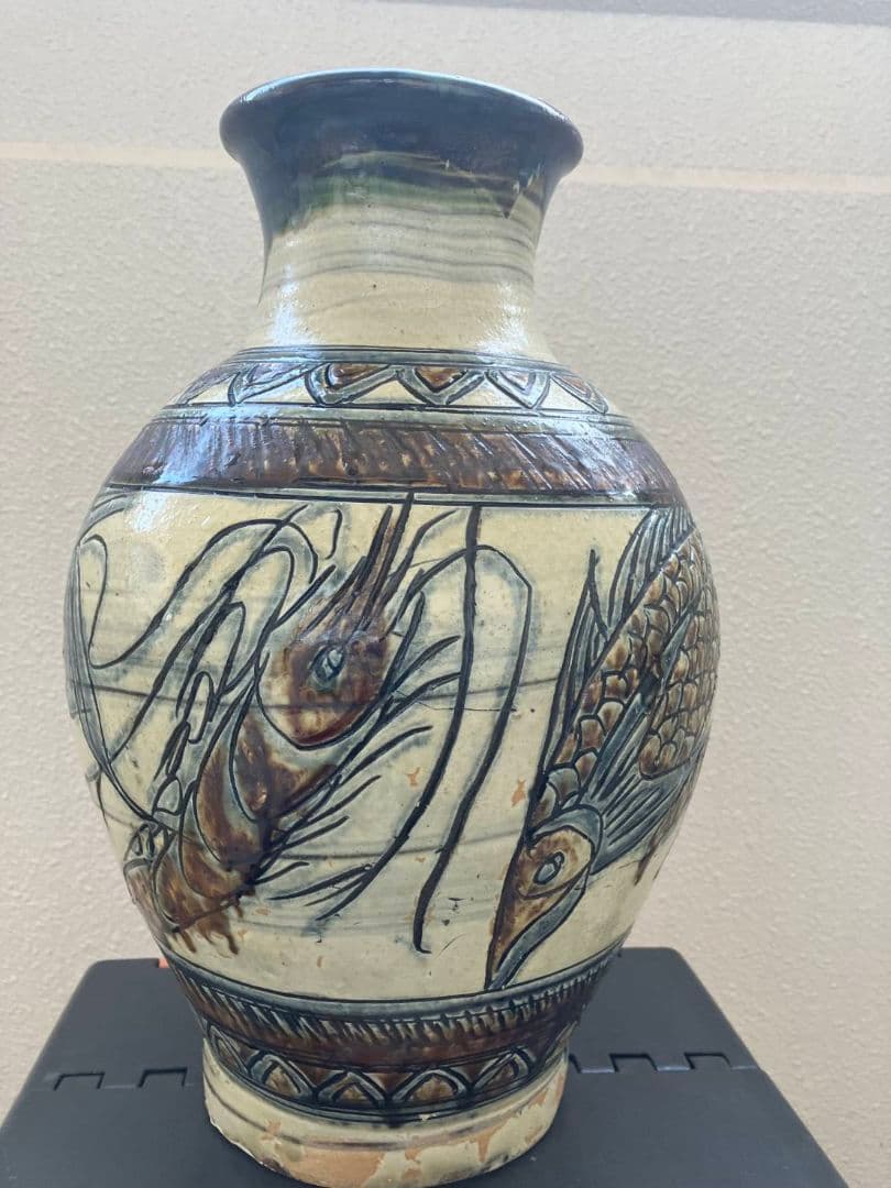 金城次郎　壺　37センチ