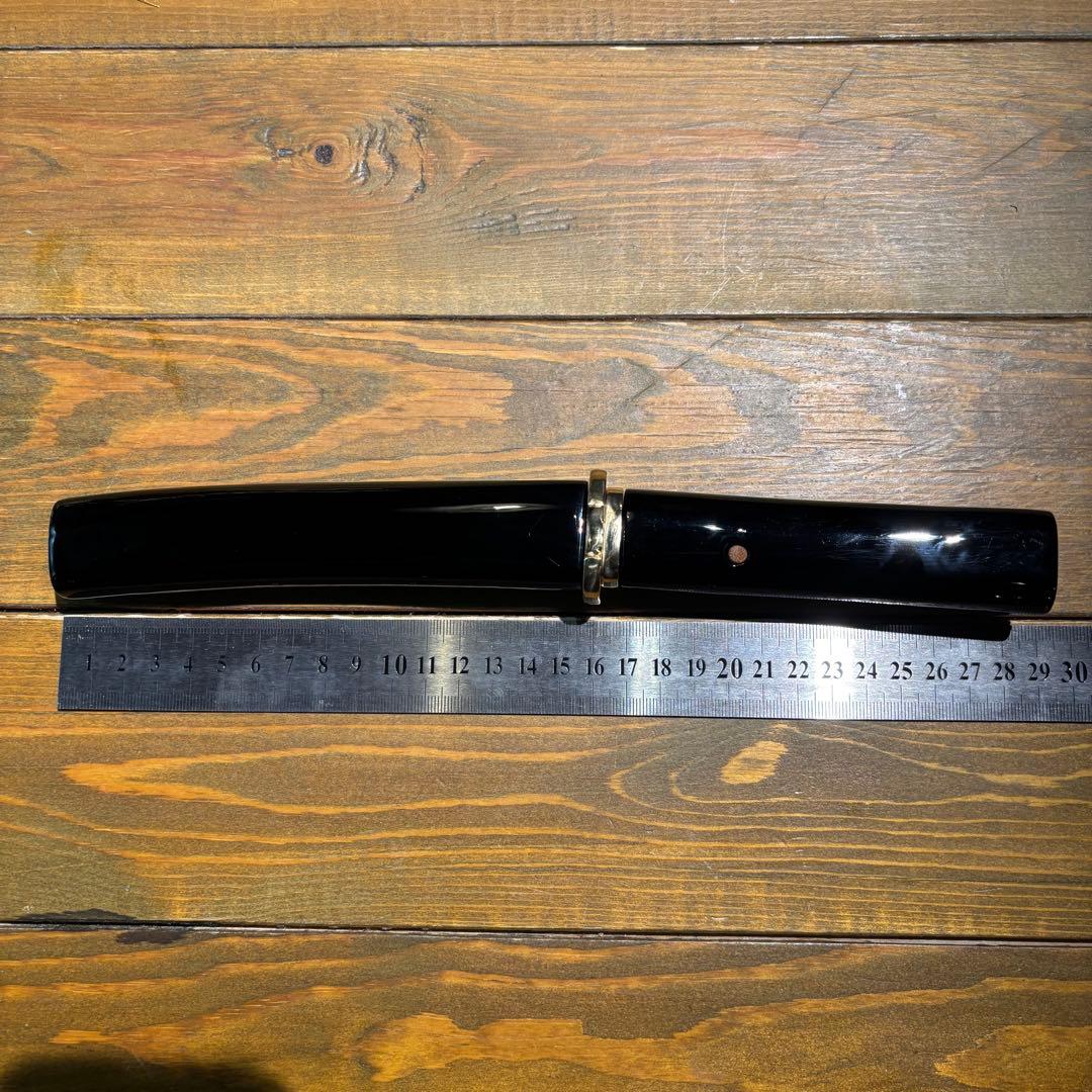 日本刀残欠クラフトナイフNo.70 左文字 黒鞘