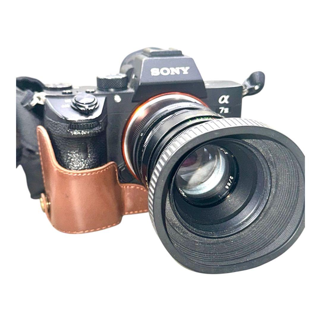 Helios-44-2 M42 Sony アダプターとはフード付き
