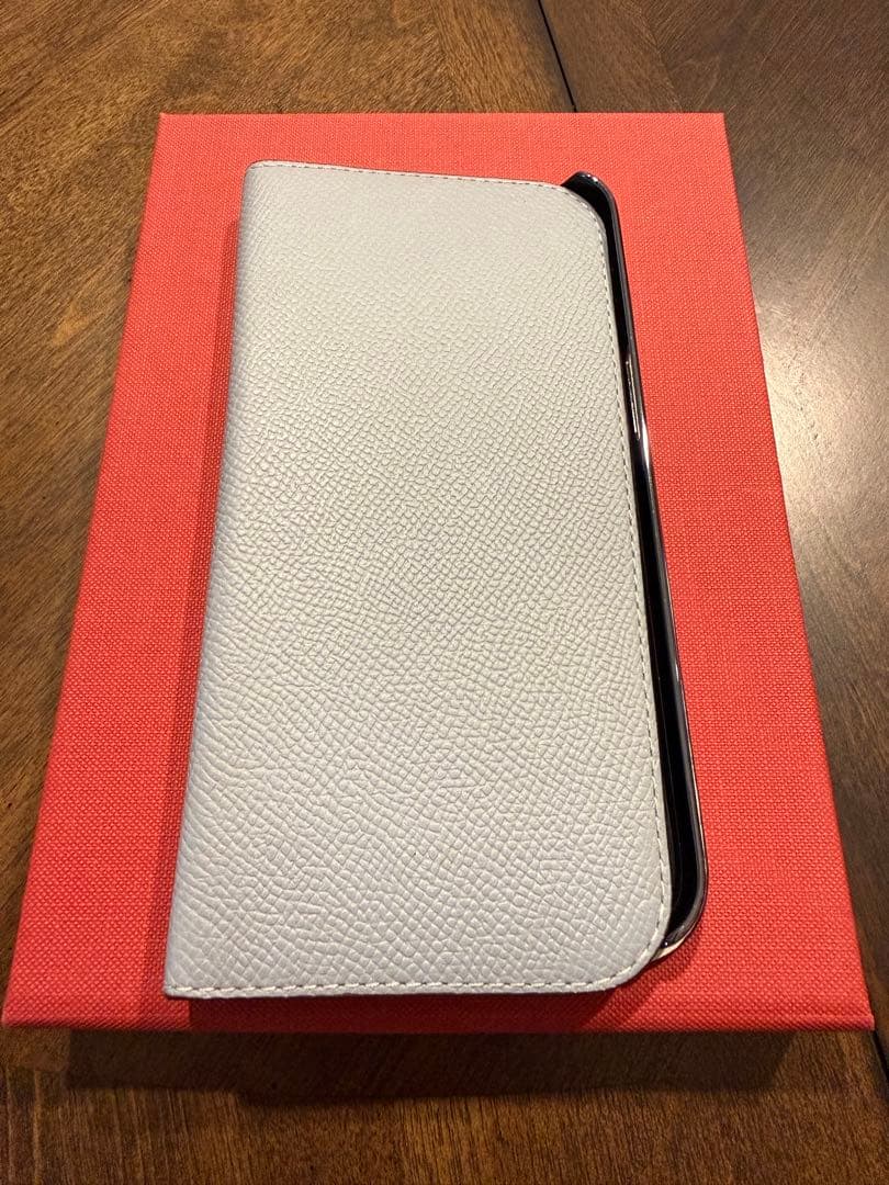 iPhone15ProMax ブルーリンホワイトBONAVENTURAケース