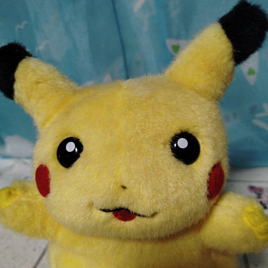 ⚠ジャンク品⚠初期　初代　ピカチュウ　ぬいぐるみ　TOMY バンザイ　トミー