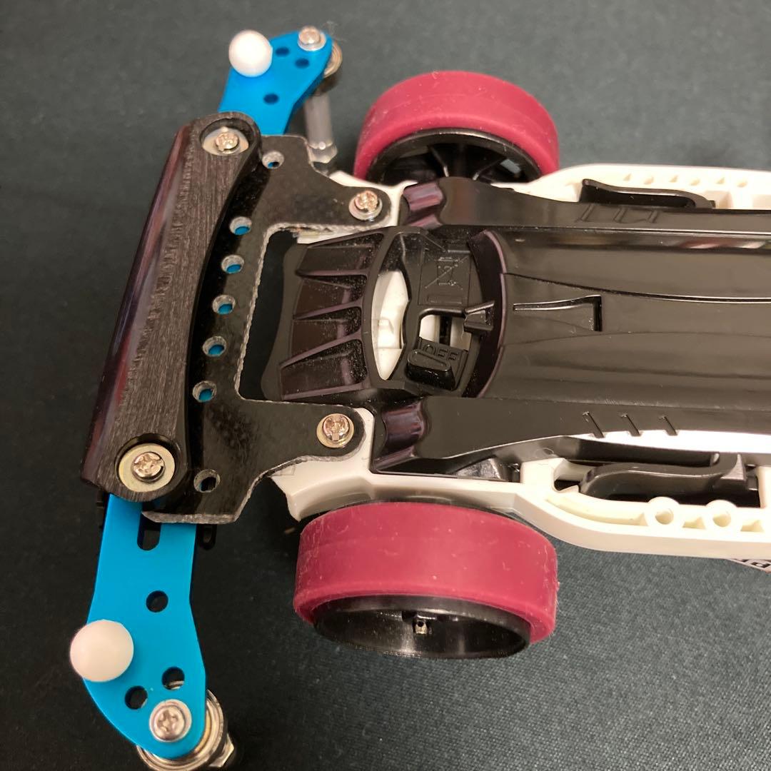 ミニ四駆 ブラックグラスホッパー2 MAシャーシ カーボンパーツ 脱脂済ローラー