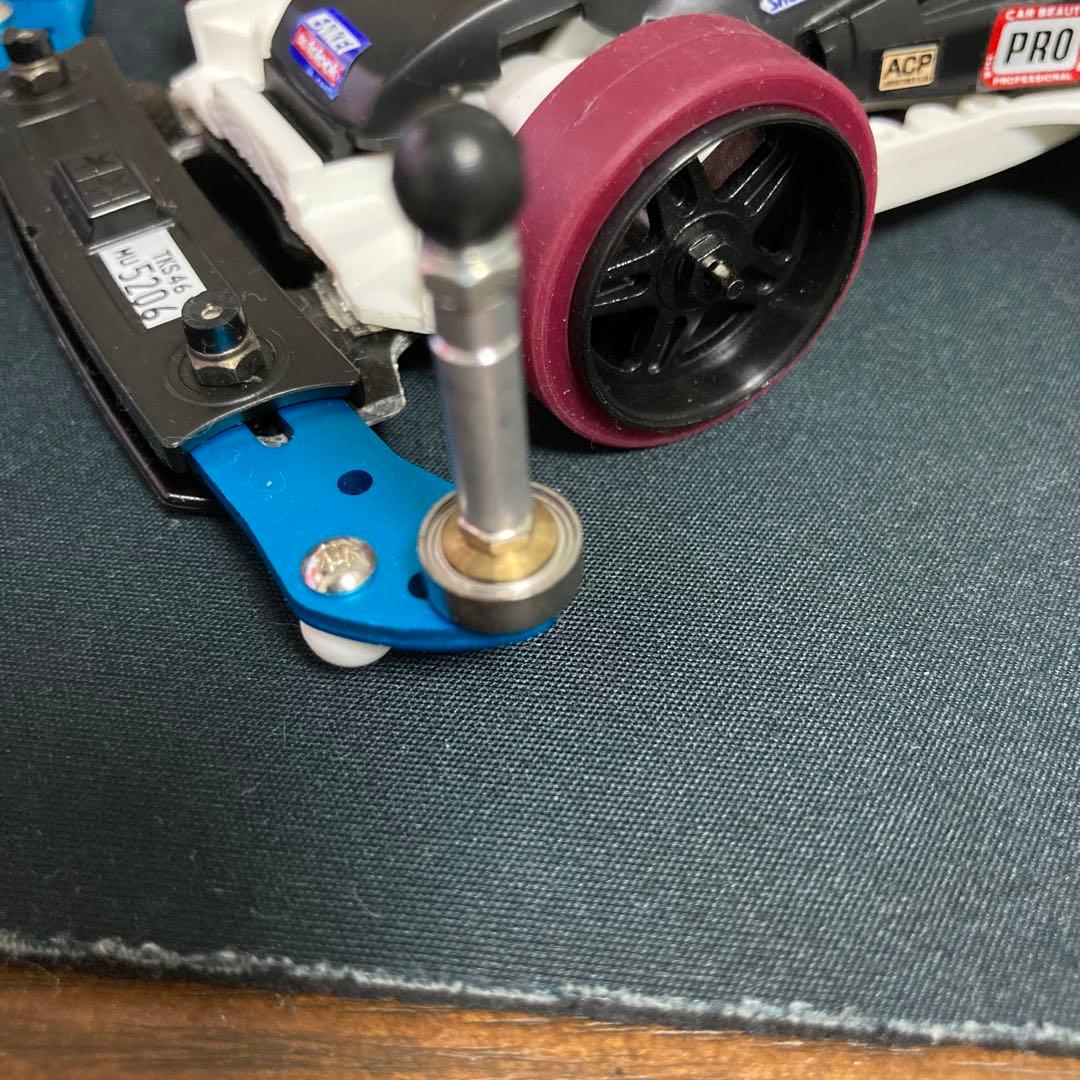 ミニ四駆 ブラックグラスホッパー2 MAシャーシ カーボンパーツ 脱脂済ローラー