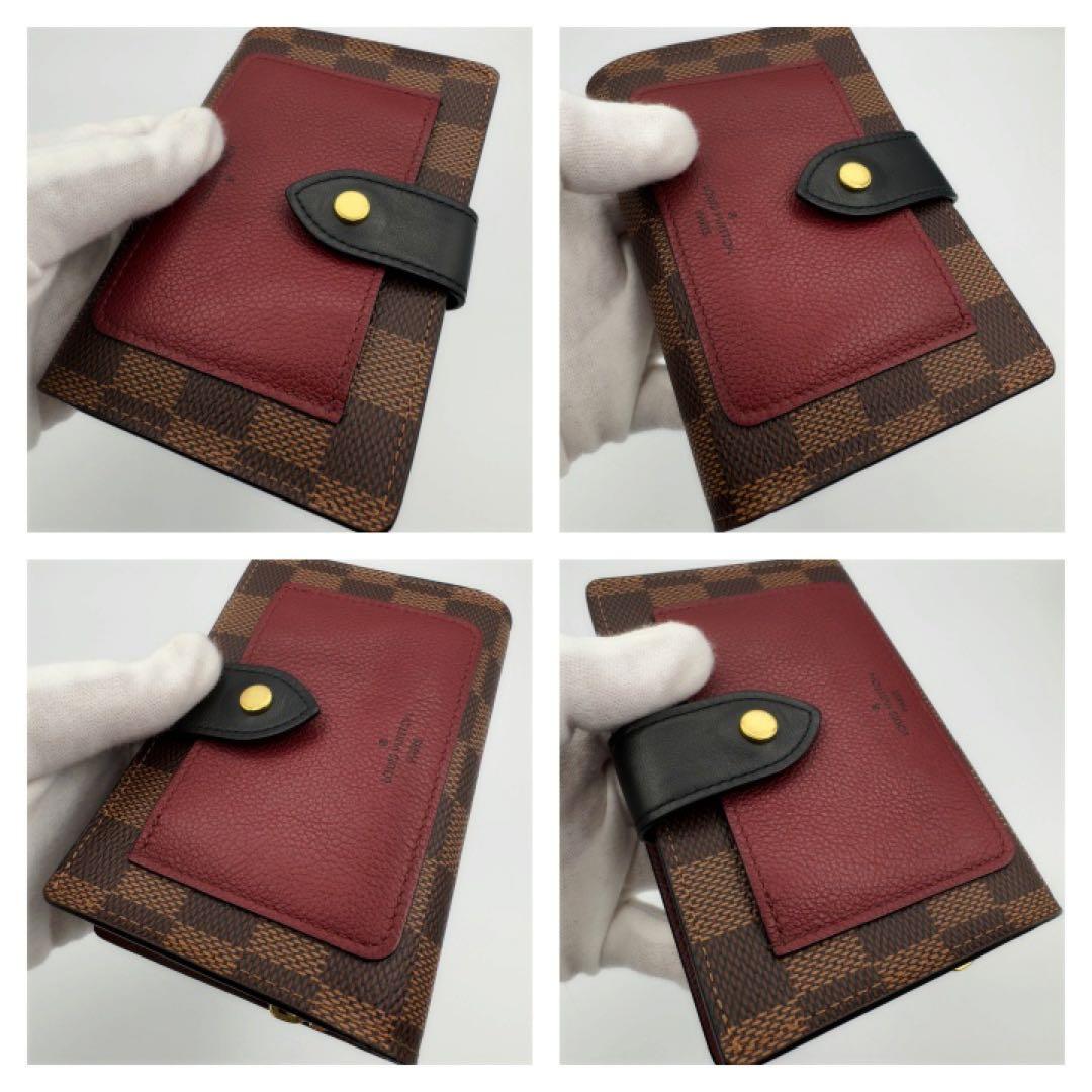 国内正規品　ヴィトン財布　ポルトフォイユ　ジュリエット　ダミエ　ボルドー　箱付き