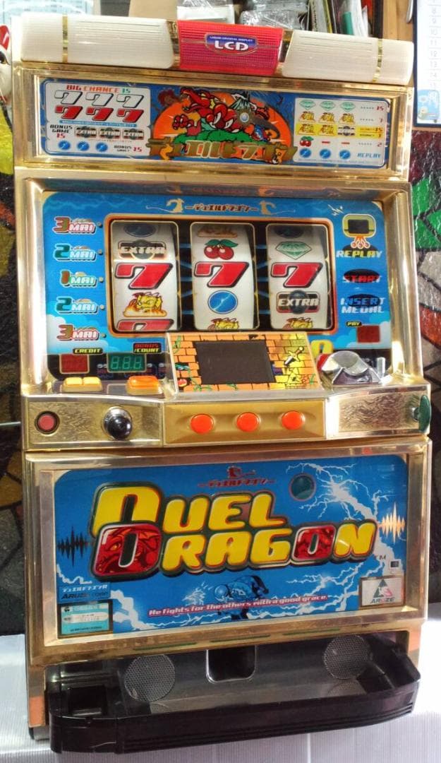 【パチスロ実機】アルゼ★デュエルドラゴンR【オートプレイ付不要機付】４号機