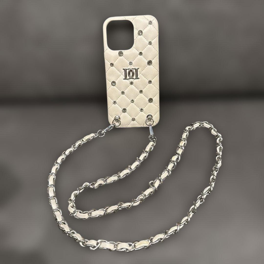 箱付き！ダーリッチ　キルティングビジューiPhoneケース15pro Max