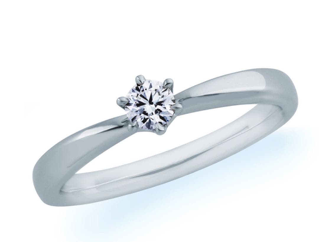 【永久保証書あり】4℃ Pt950 ダイヤモンド リング 0.15ct