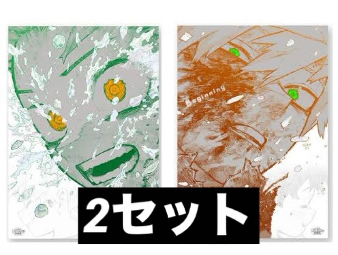 僕のヒーローアカデミア　原画展　アートポスター　緑谷出久　爆豪勝己　ヒロアカ