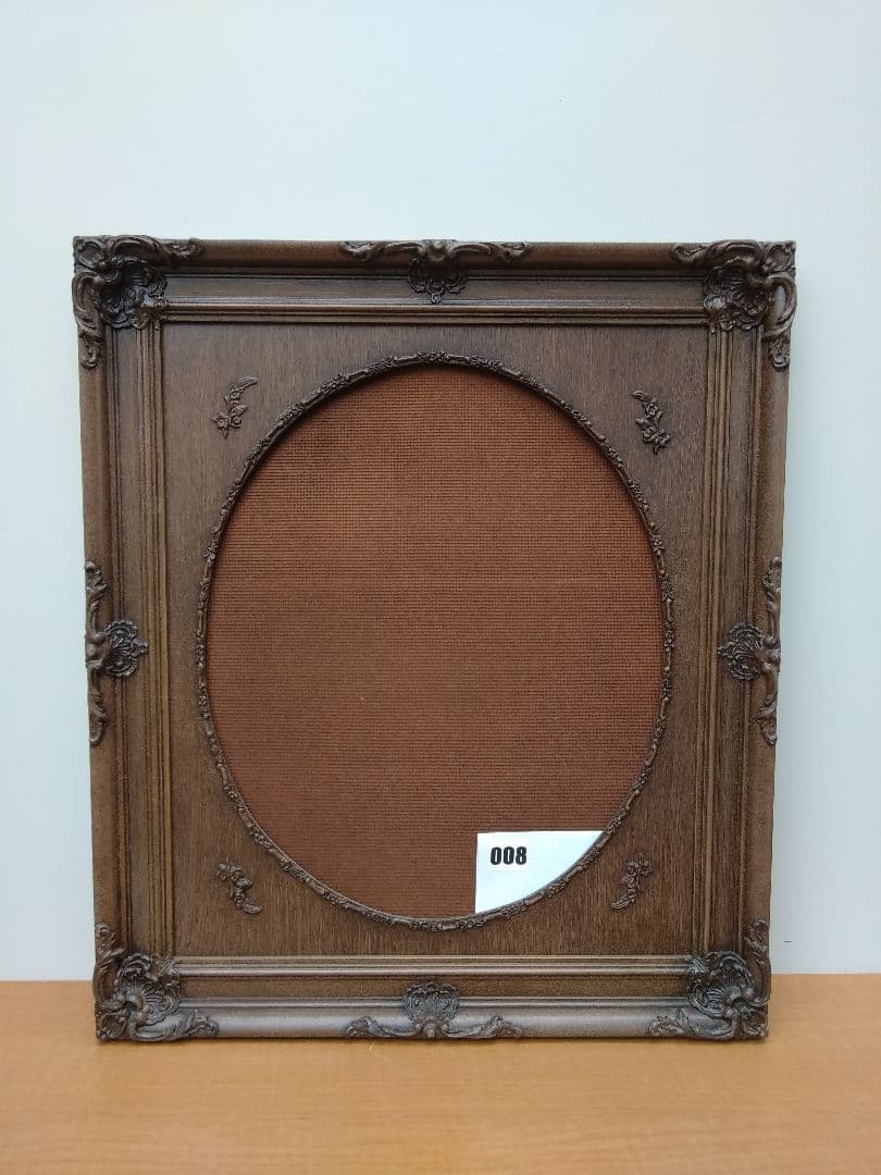 エスアンドエフ　S&F　高級輸入額縁　半切　アンティーク　ブラウン　008