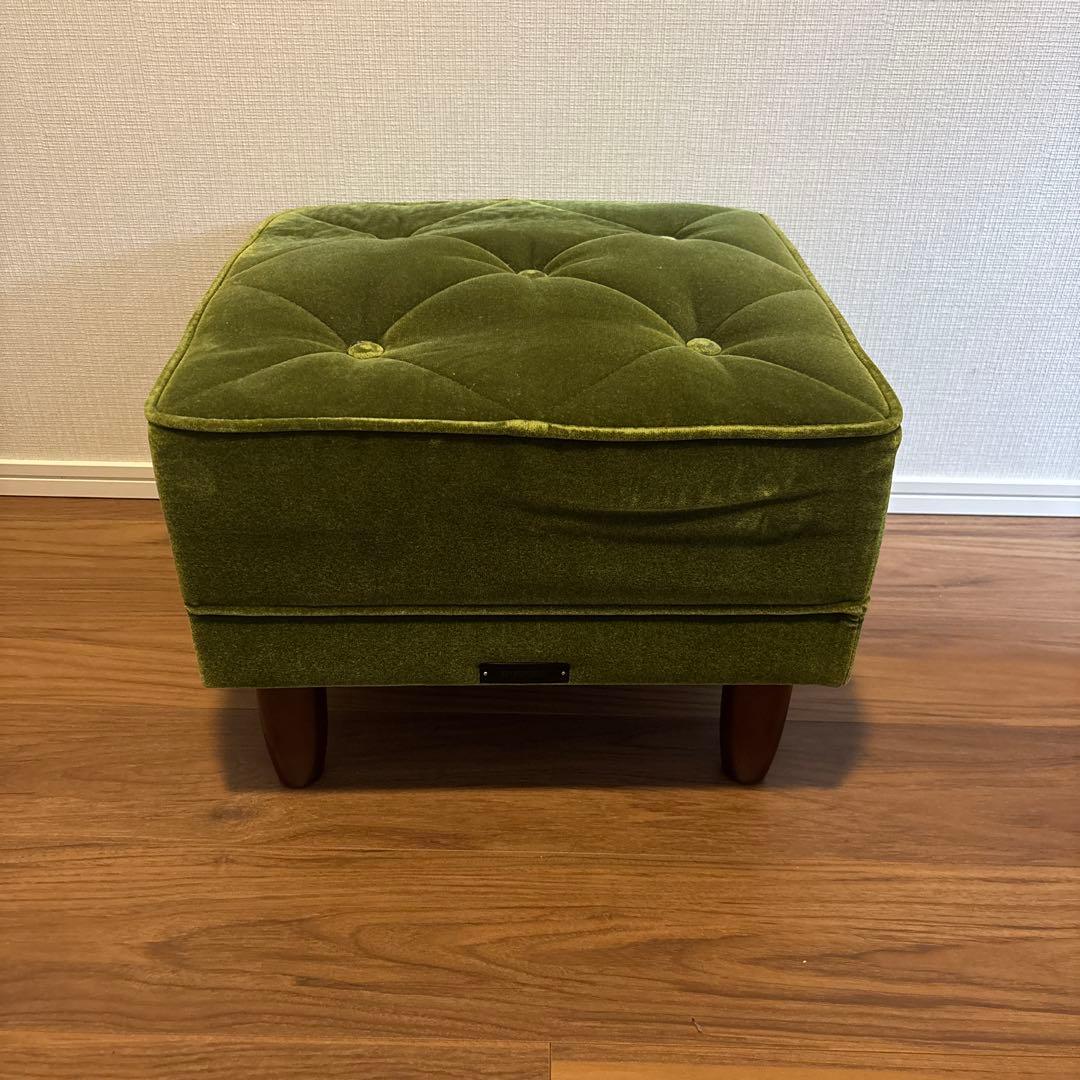 【カリモク60】オットマン モケットグリーン karimoku