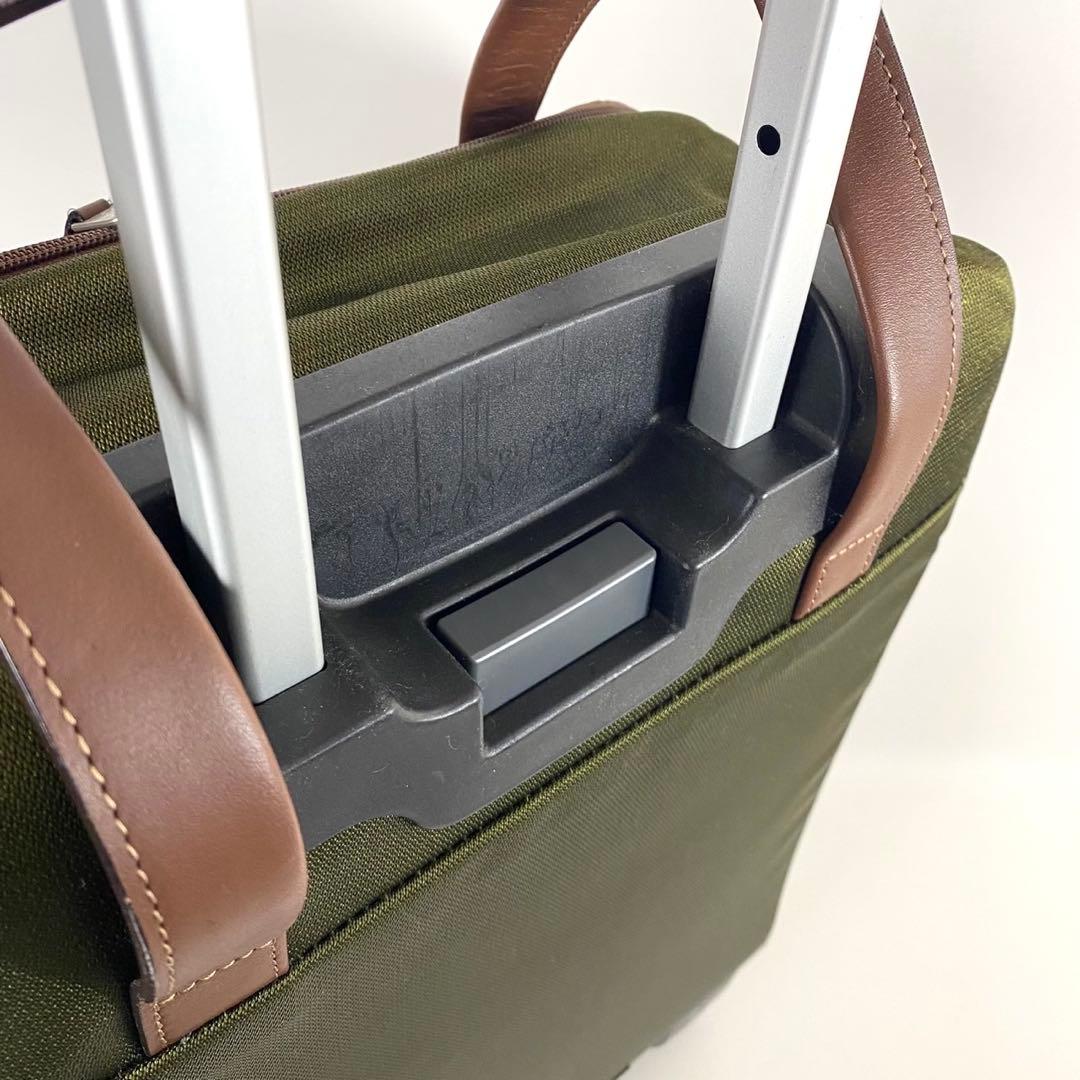 【極美品】PROTECA ソリエ　キャリーバッグ　キャスターロック機能　カーキ