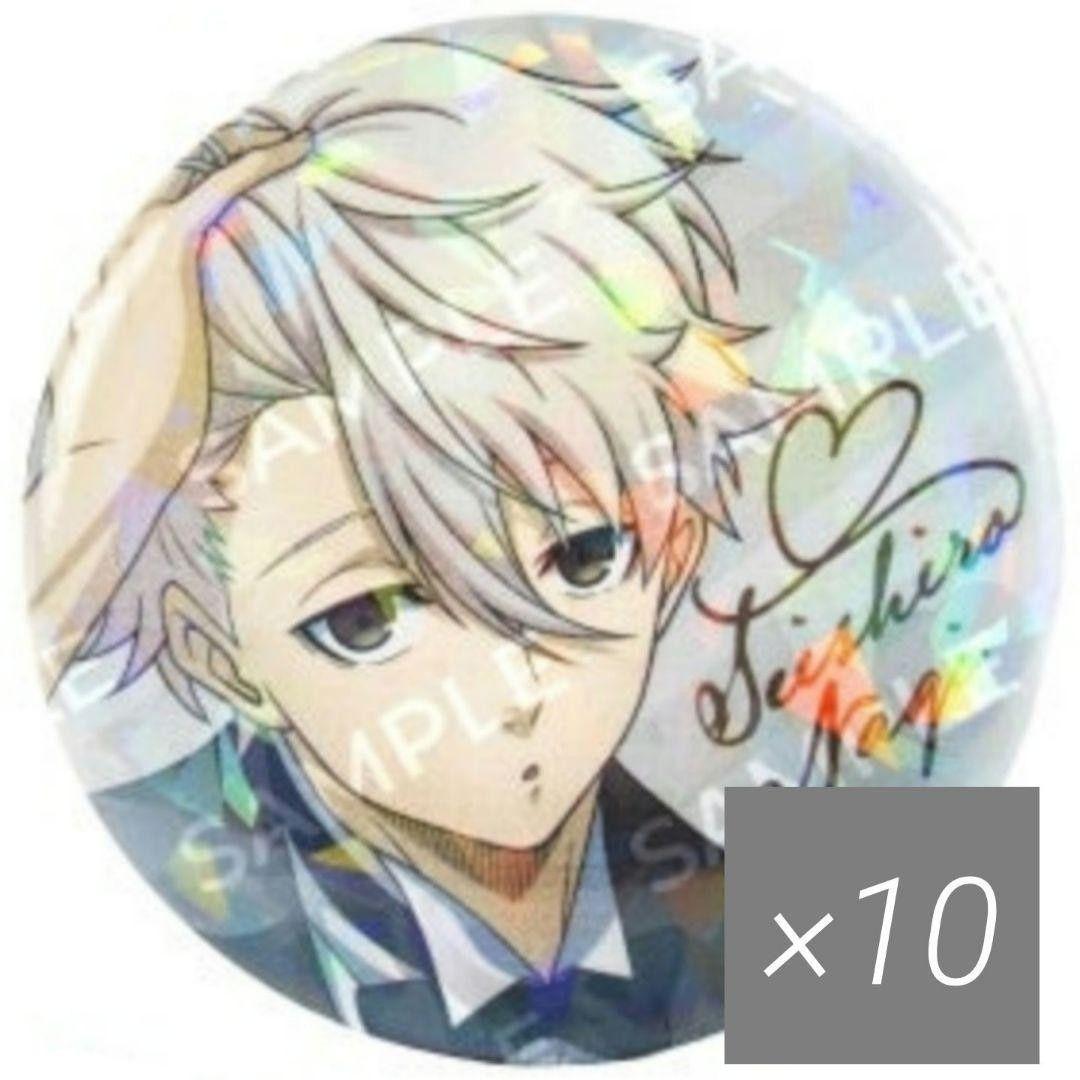 ブルーロック ばろばろカフェ ホログラム 缶バッジ 凪 誠士郎 セット