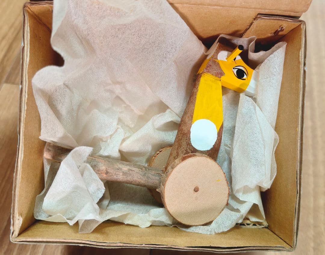 杵島山一刀彫　大八車　犬