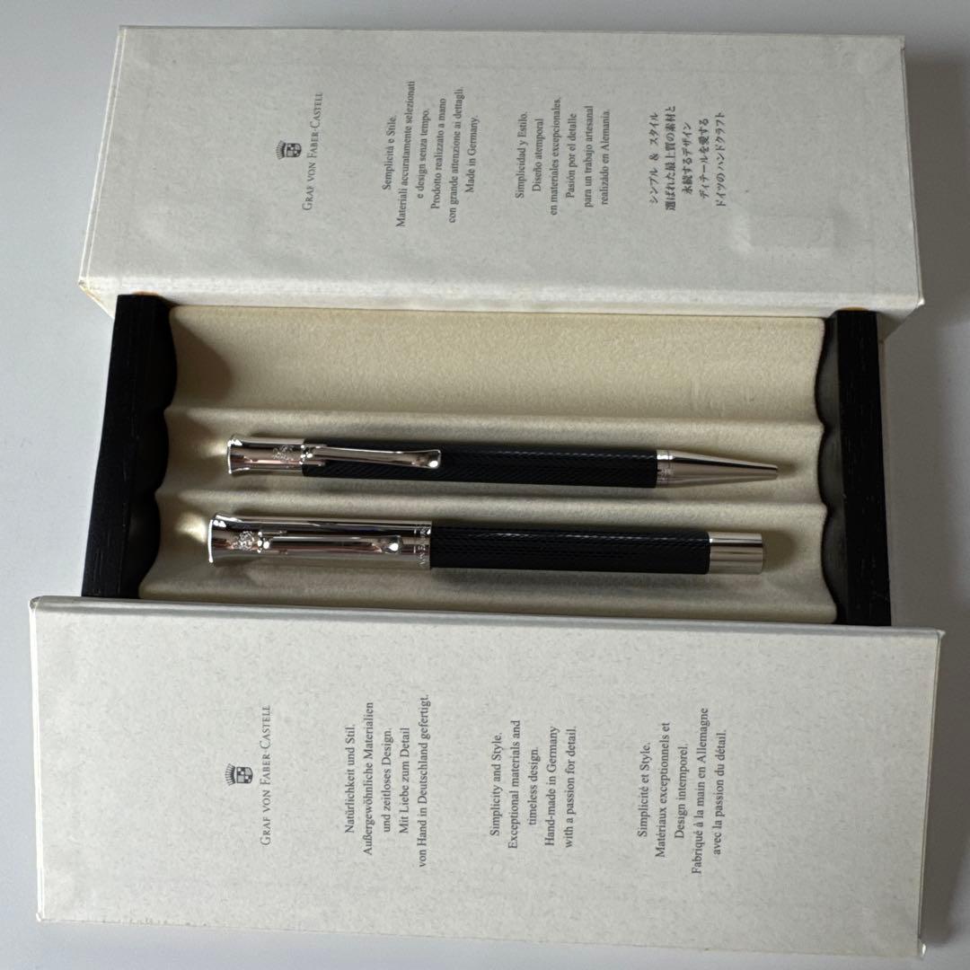 ファーバーカステル 伯爵コレクション 万年筆 ボールペン ギロシェ 旧ロゴ