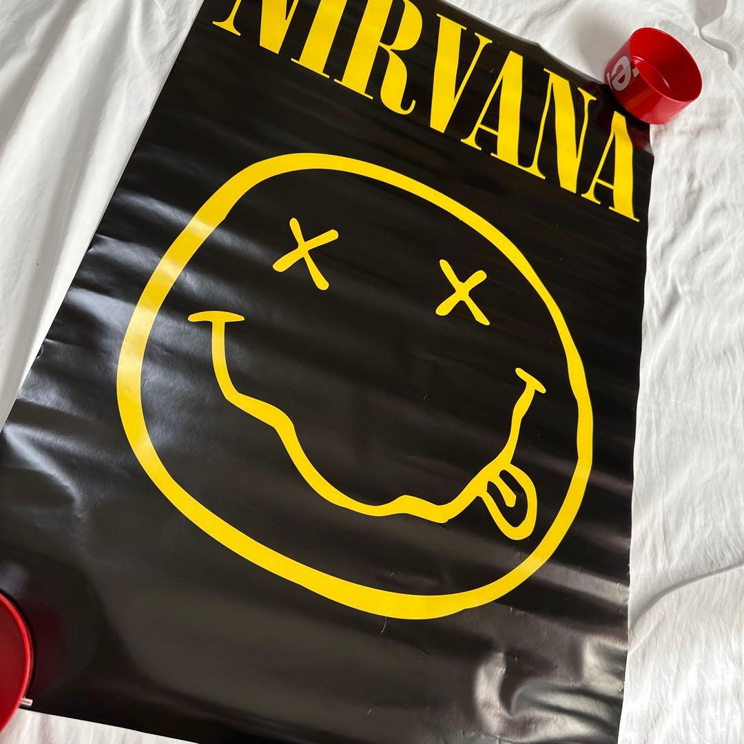 希少　廃盤　大判　ディスプレイ　ポスター ニルヴァーナ　スマイリー