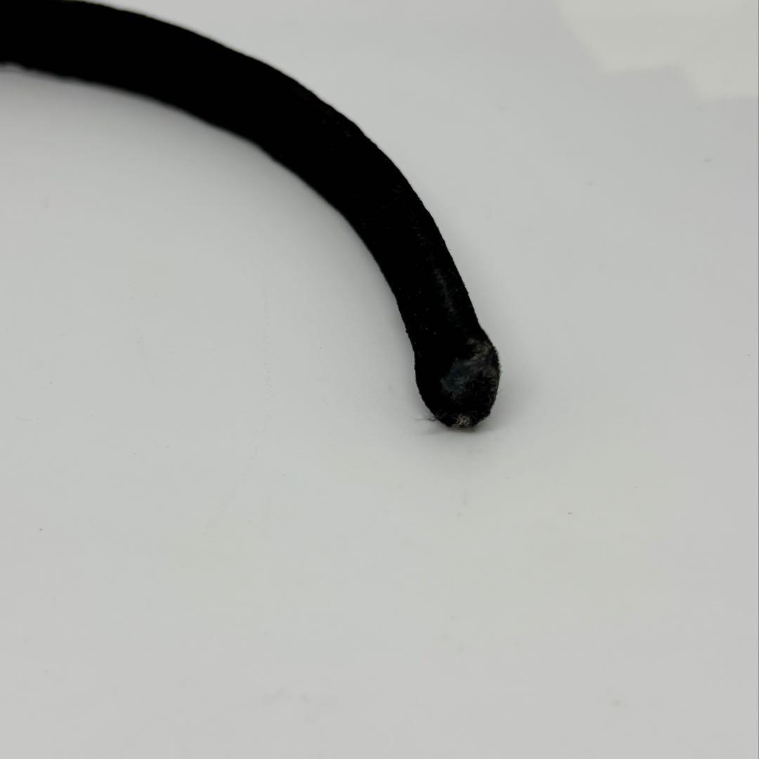 【良品】アレクサンドルドゥパリ カチューシャ リボン ベロア 黒 ヘアアクセ