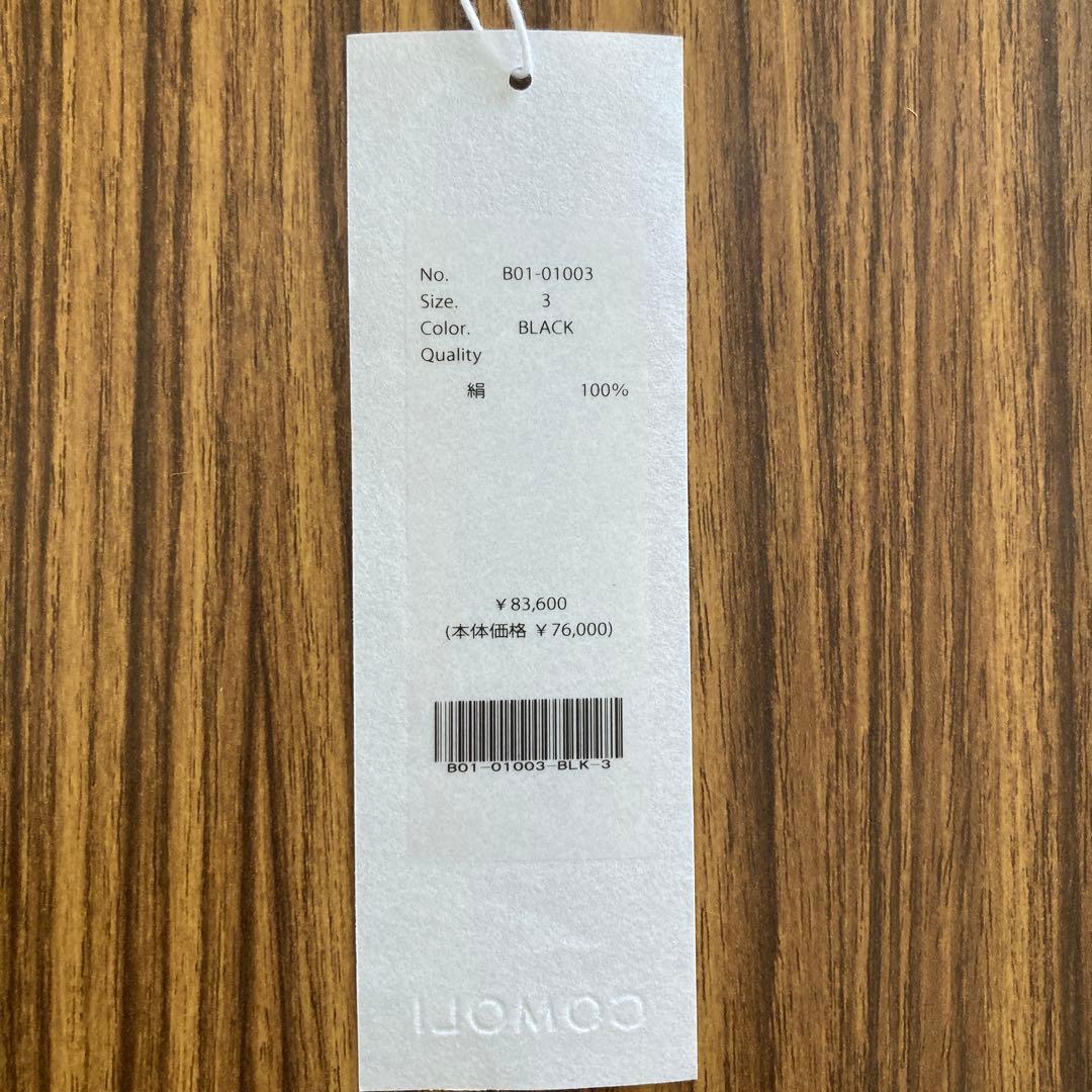 comoli 25SS シルクネップ ジップショートジャケット サイズ3