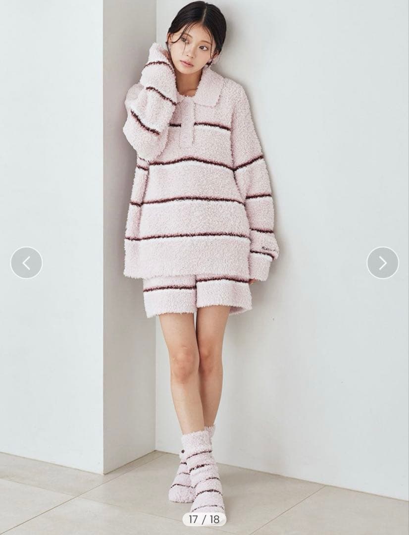 ☆新品☆タグ付き　ジェラートボーダーポロ衿プルオーバー&ショートパンツset