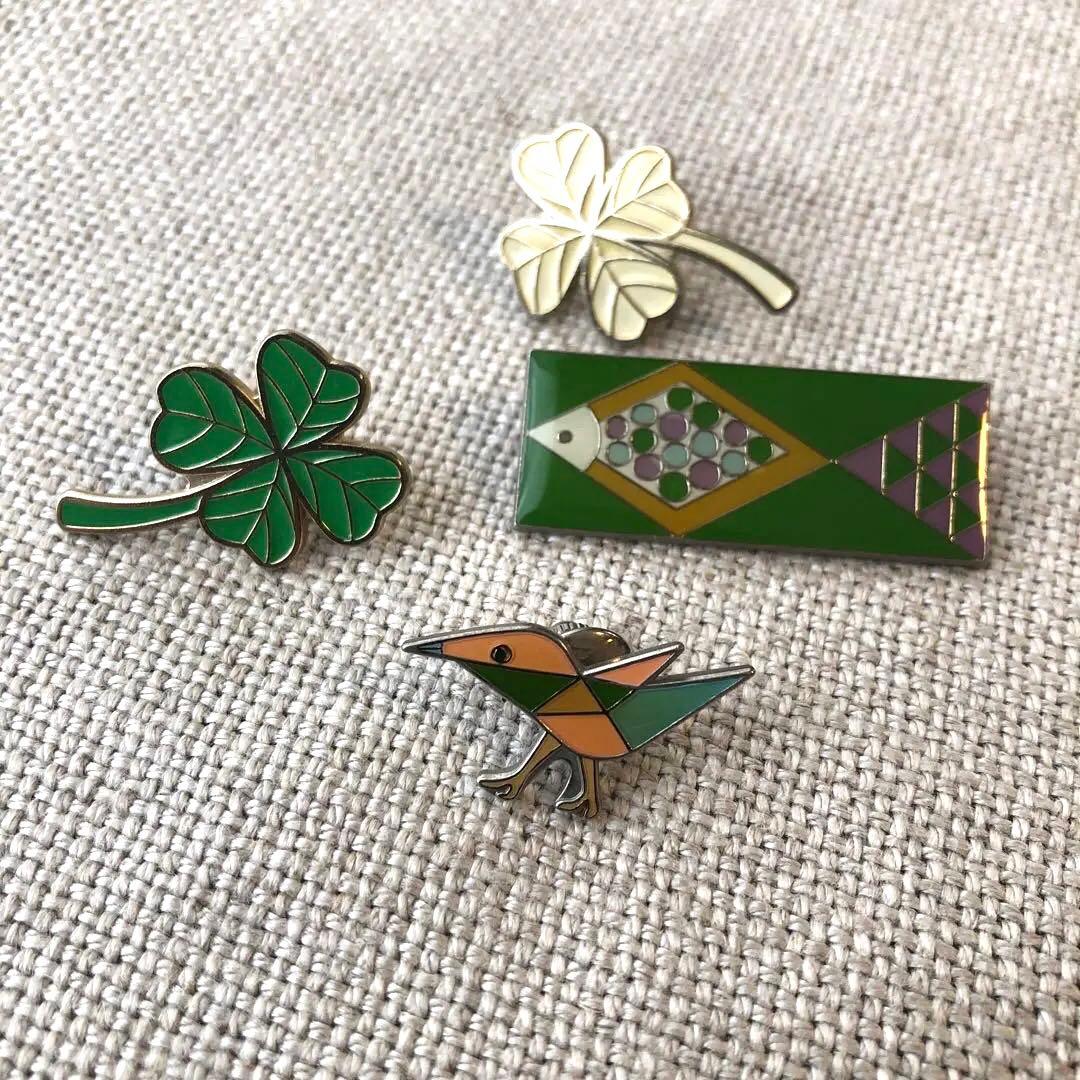 ミナペルホネン　ブローチ4点セット