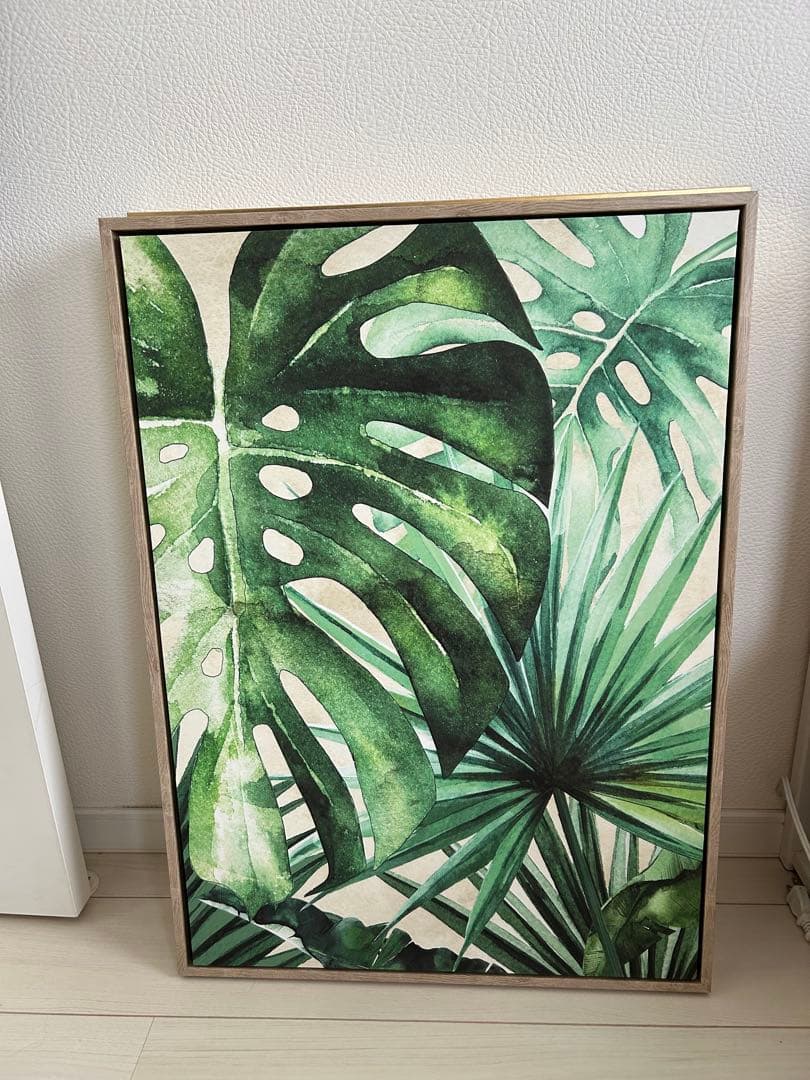 フランフラン　アート　モンステラ　ボタニカル　パネルアート