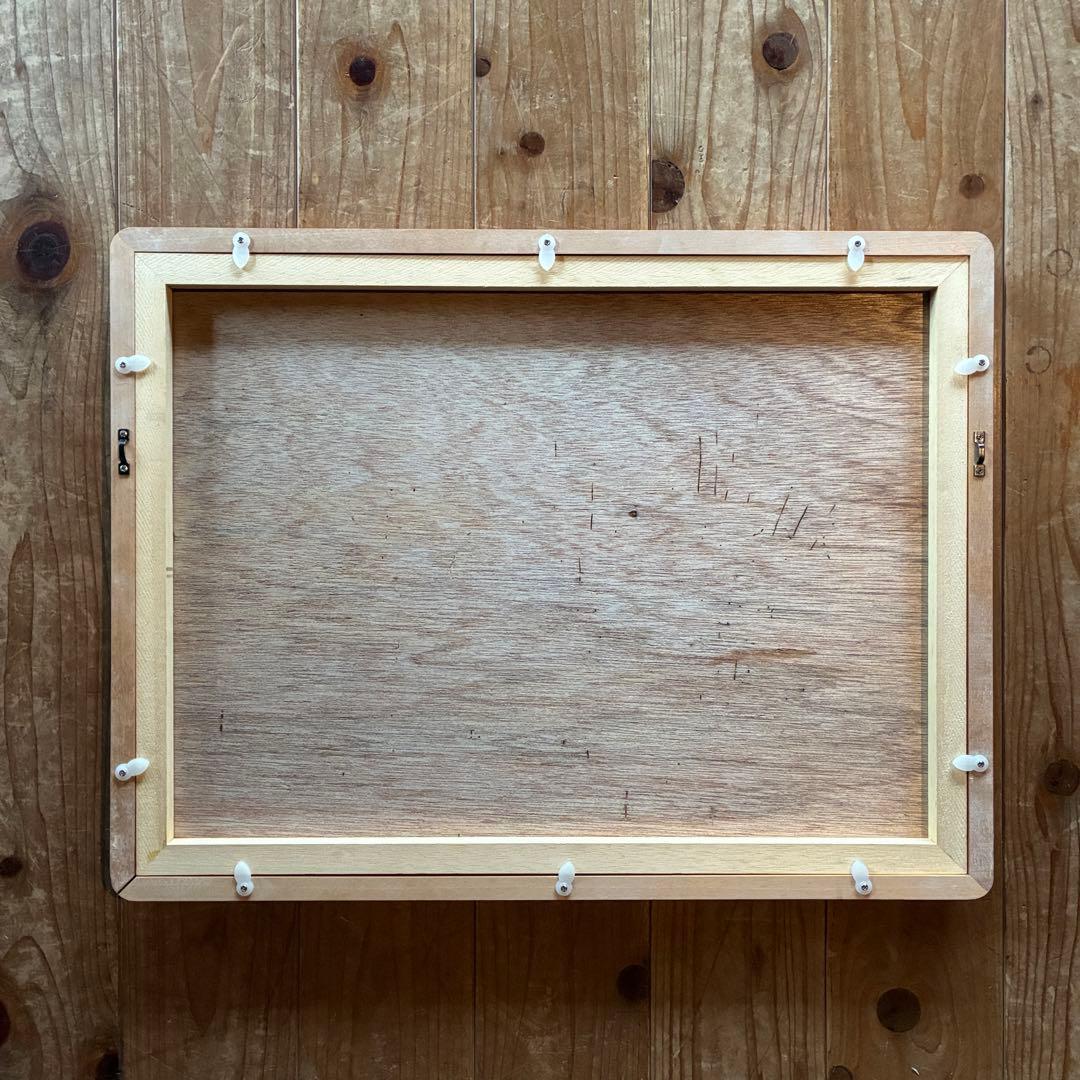 土内マコト　日本画　人物画　リトグラフ　本人サイン付　額付　25.10.22-2