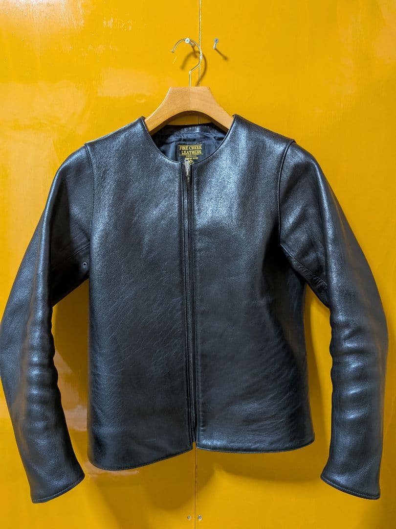 FINE CREEK LEATHERS シングルライダースジャケット BUD38