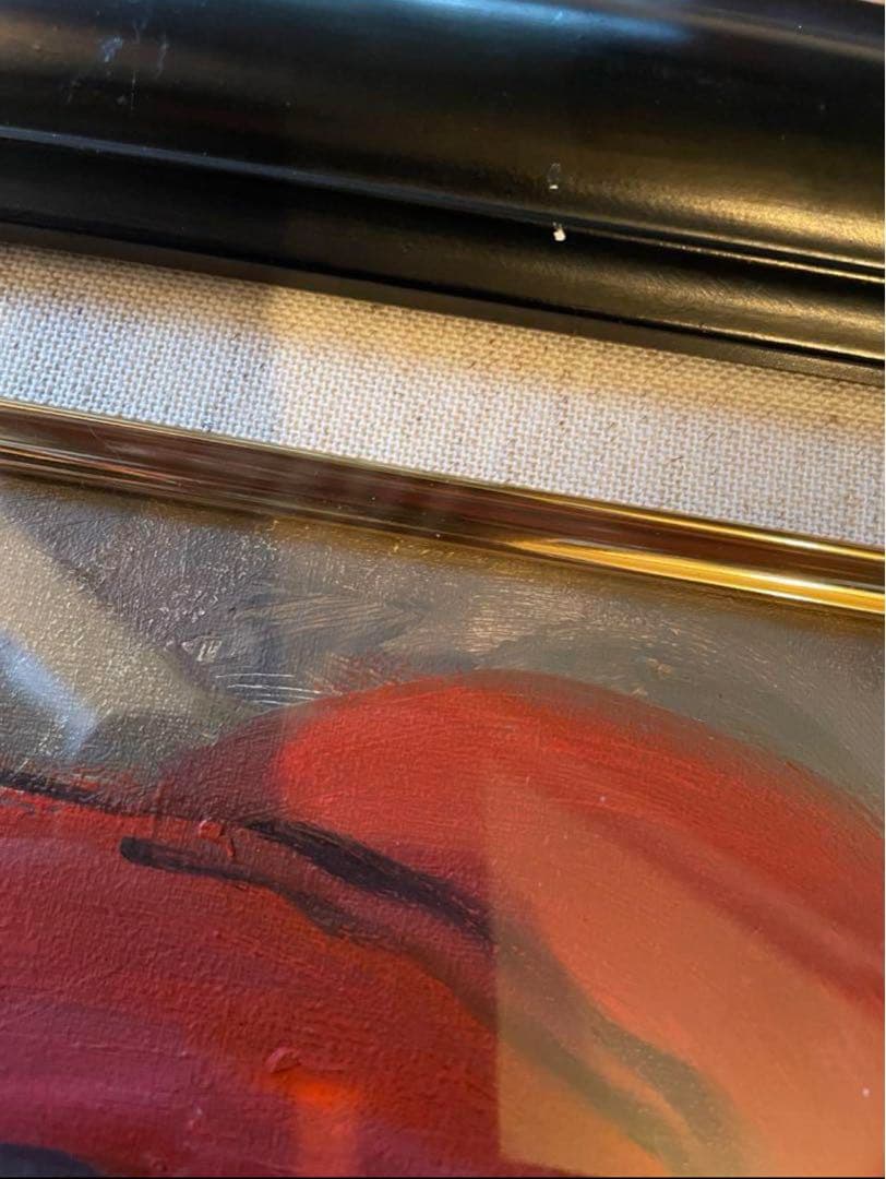 油彩画 赤い帽子 絵画　織田廣喜　少女　織田ひろき　美術品　アート　おだひろき