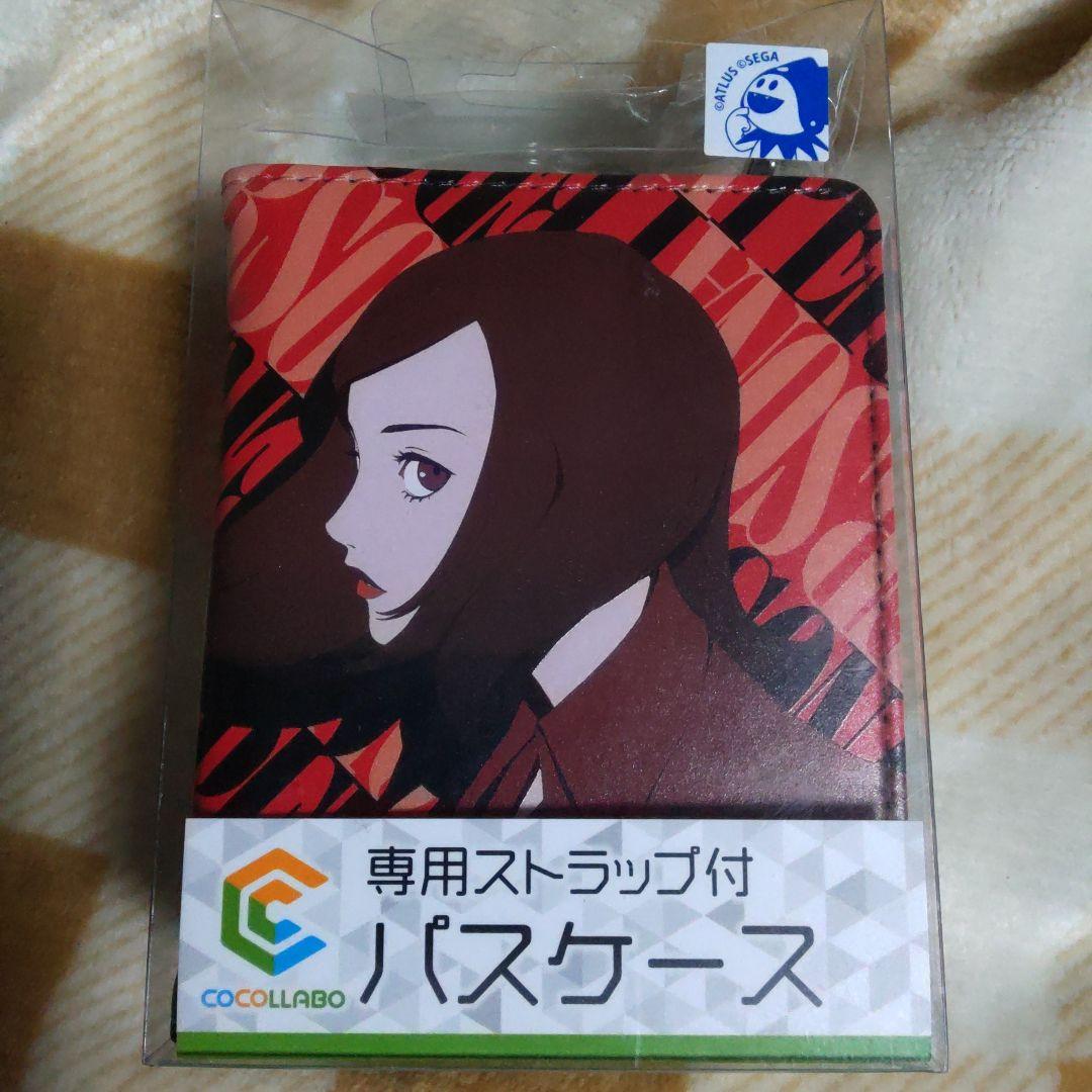 パスケース　ペルソナ　2　罪と罰　専用ストラップ付き　周防達哉　天野舞耶