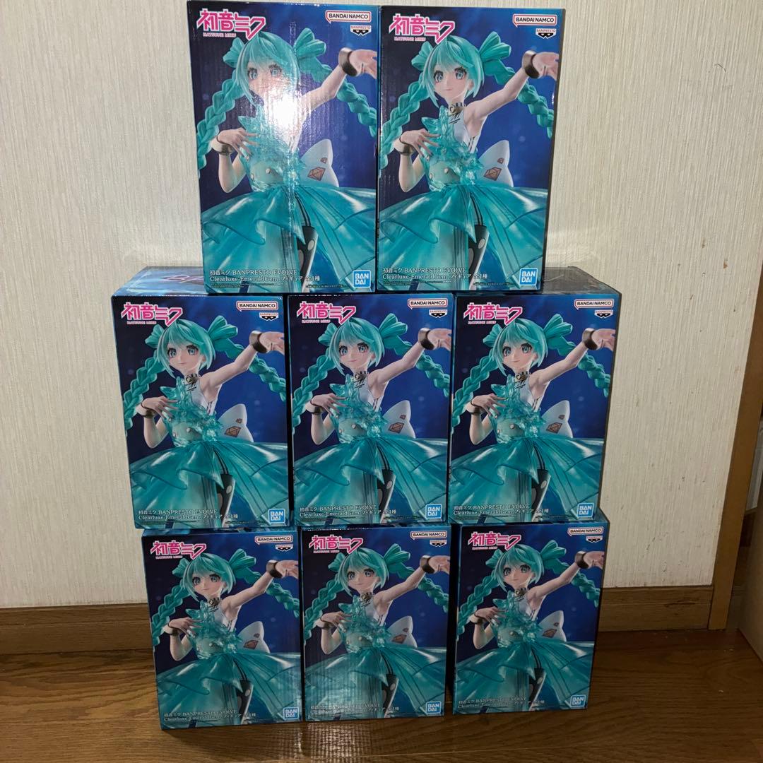 【初音ミク】フィギュア　clearluxe-emeraldgem 8体セット