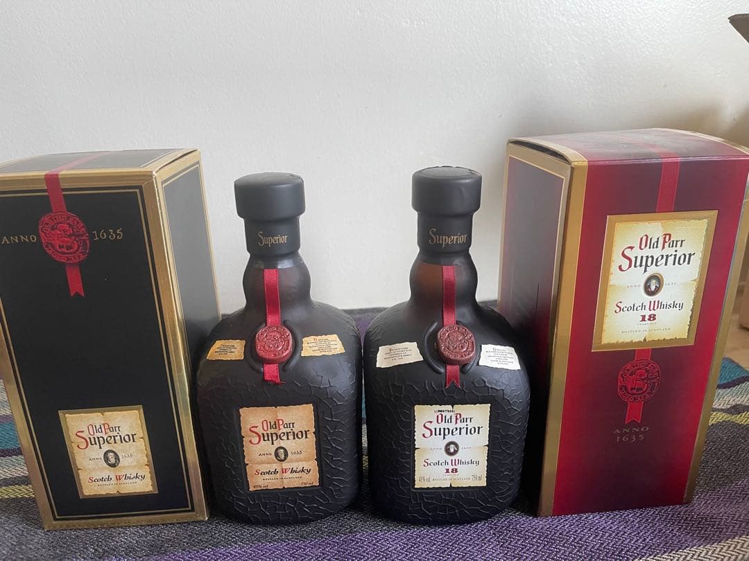 オールドパー パー スーペリ18年 オールドパー スーペリウイスキー ２本セット
