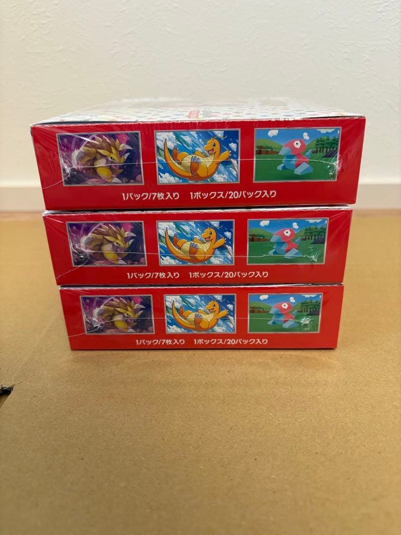 151 シュリンク付き　3BOX ポケモンカード