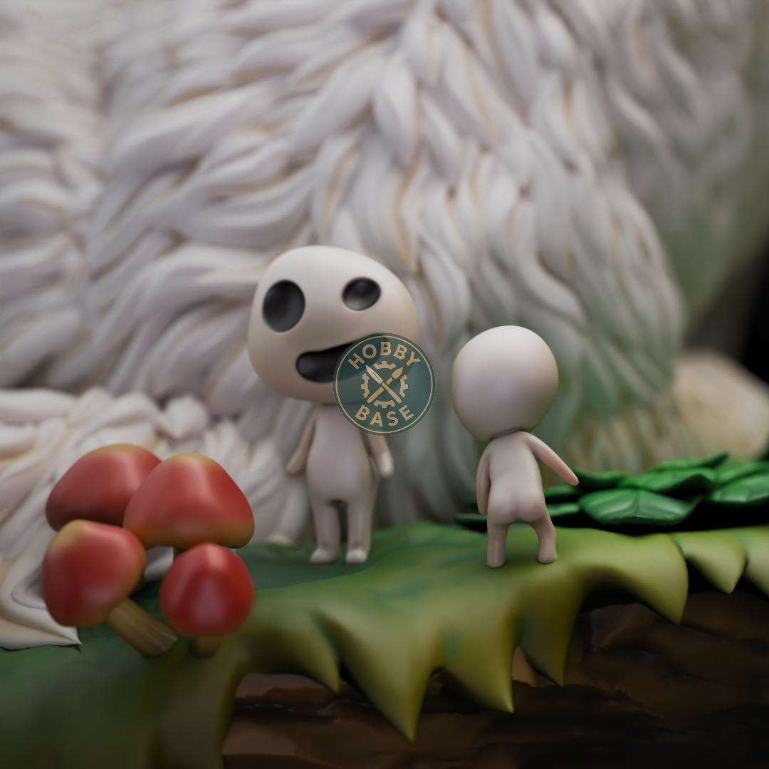 【限定1点】1/8 ガレージキット ジオラマ 未組立 レジン もののけ姫風