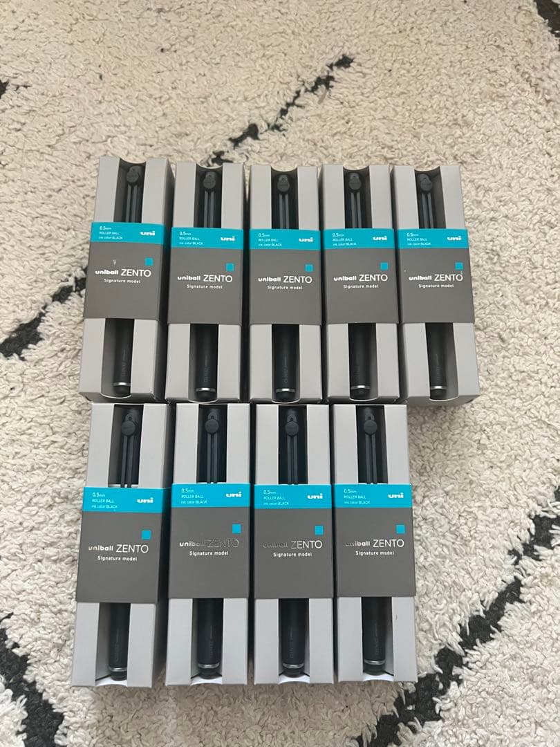 9本 uniball ZENTO 0.5mm 水性ボールペン ユニボール