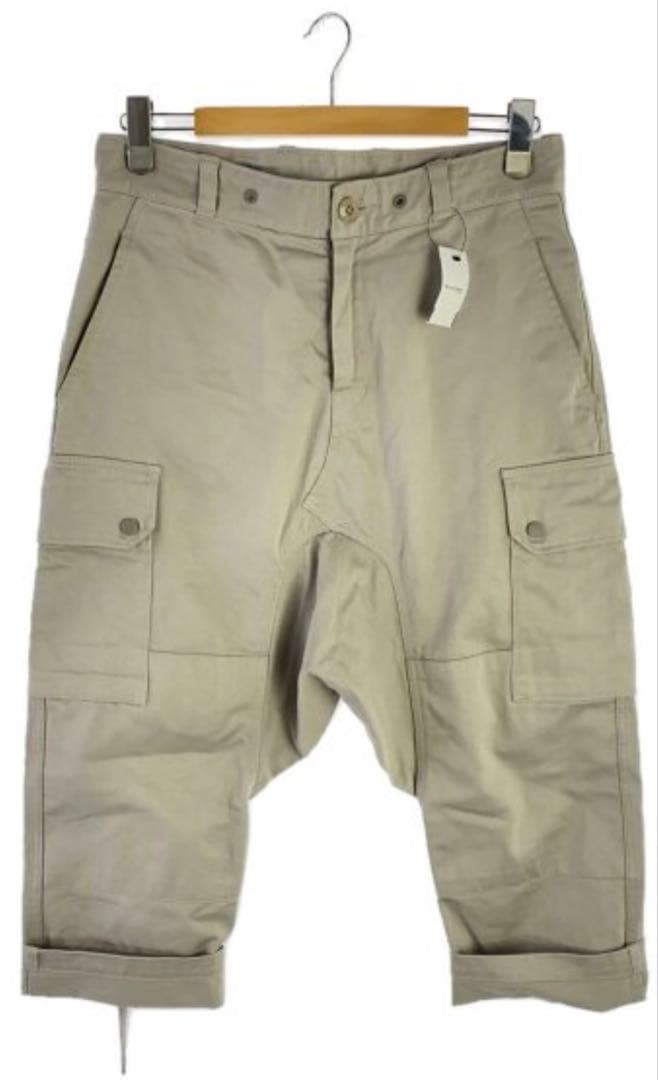 だ*き様 フミトガンリュウ ベージュ サルエルパンツ ジッパーフライ