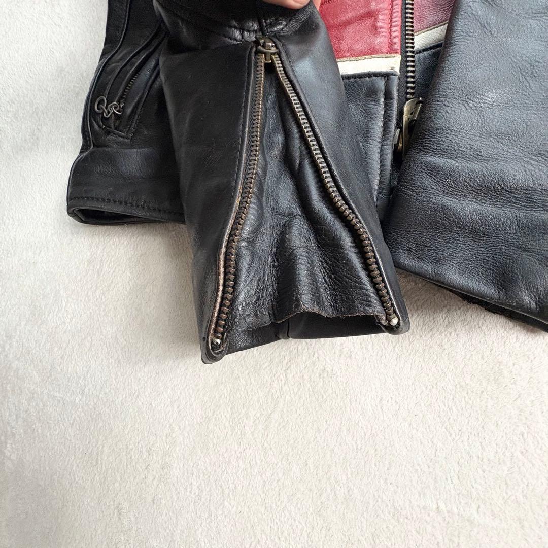 VANSON シングルライダース レザージャケット 36