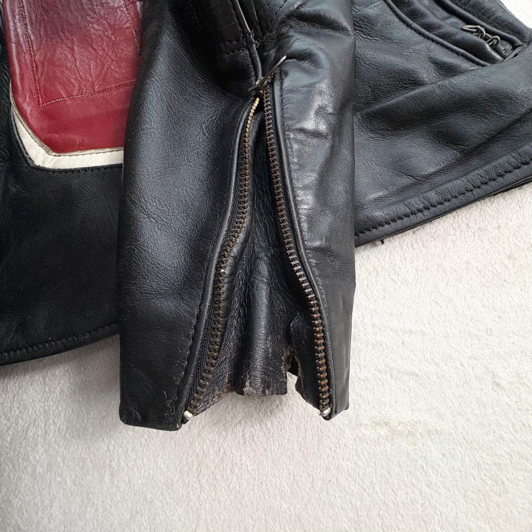 VANSON シングルライダース レザージャケット 36