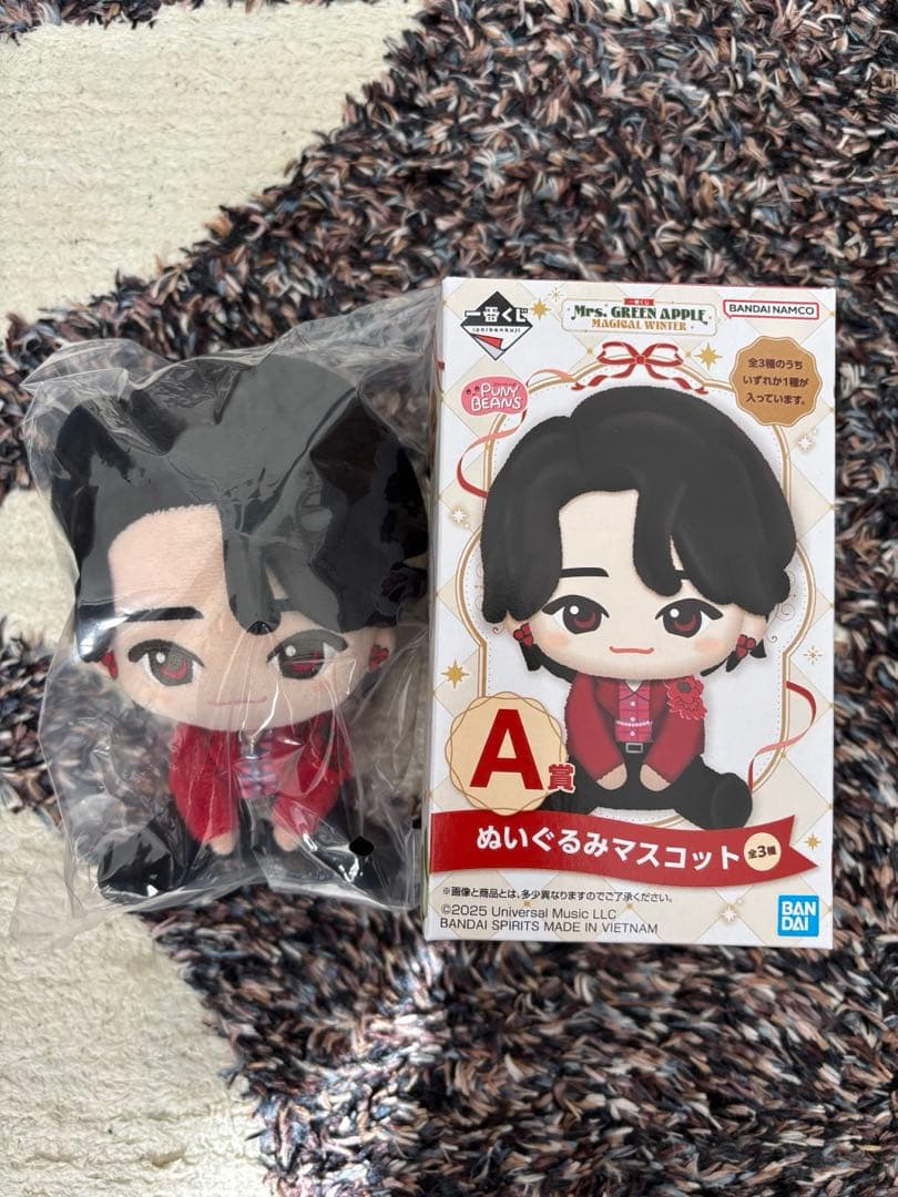 Mrs. GREEN APPLE　ミセス　一番くじ　A賞　ぬいぐるみ　大森元貴